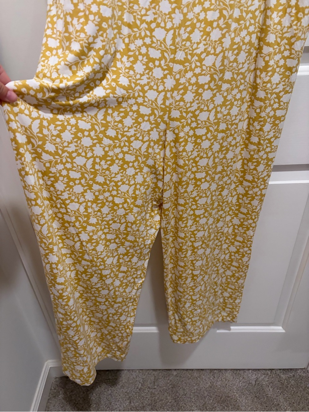 Boden Strappy Floral jumpsuit, Butter, size 10R NWT - Picture 5 of 6